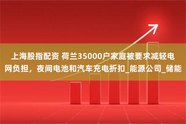 上海股指配资 荷兰35000户家庭被要求减轻电网负担，夜间电池和汽车充电折扣_能源公司_储能