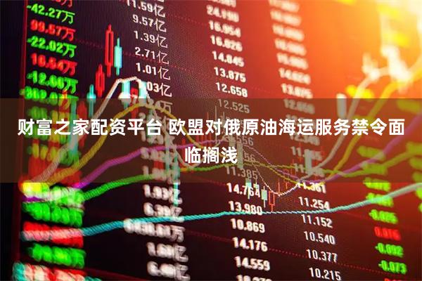 财富之家配资平台 欧盟对俄原油海运服务禁令面临搁浅